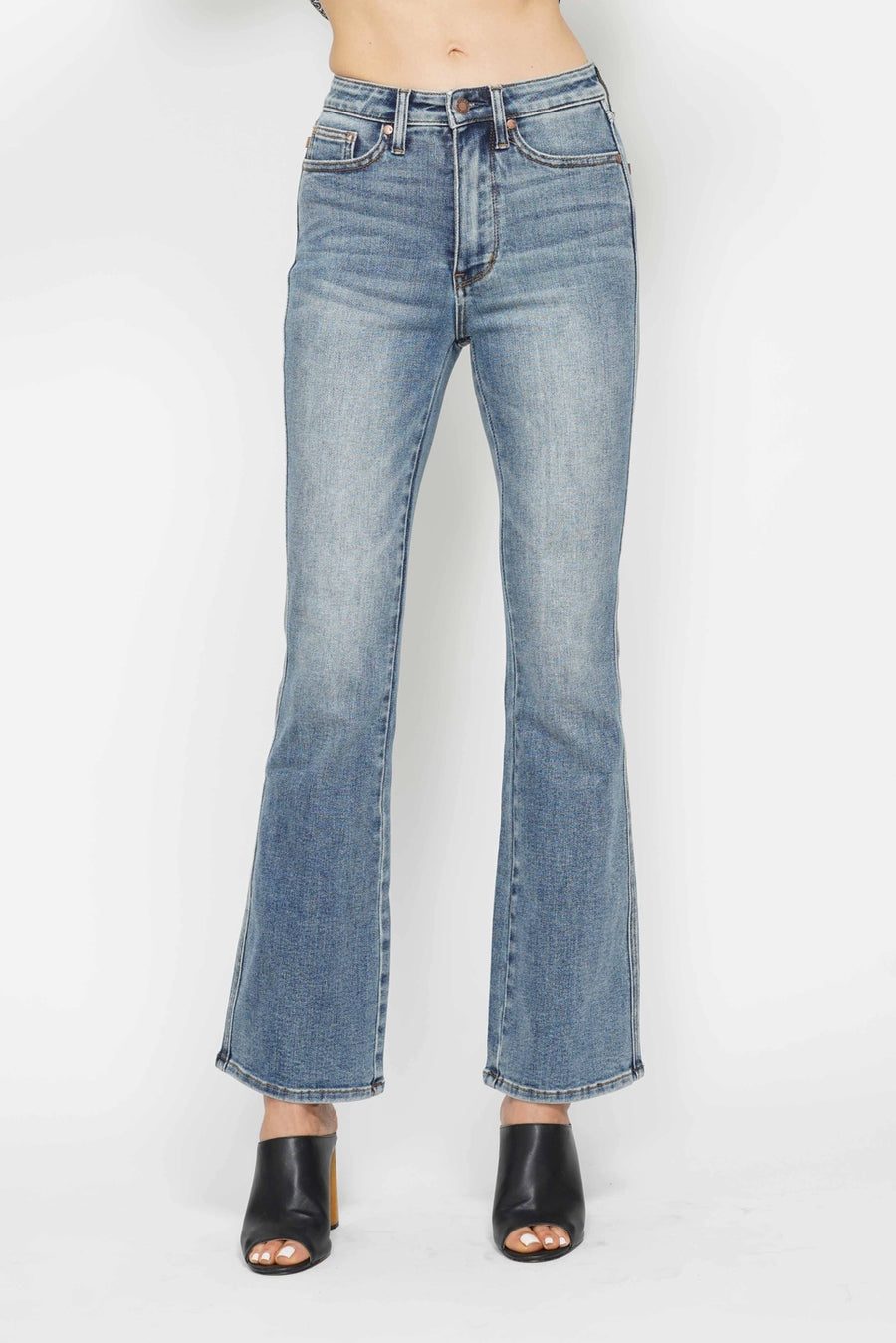 Judy Blue HW Embroidered Bootcut