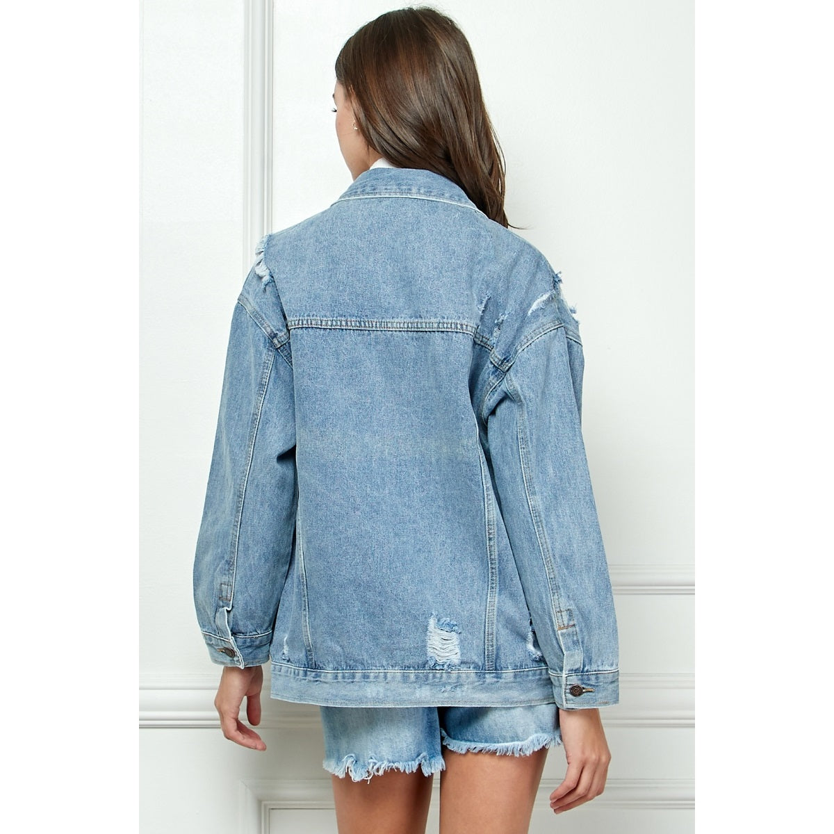 Oversized denim jacket