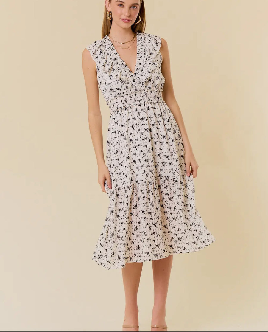 Floral midi dress