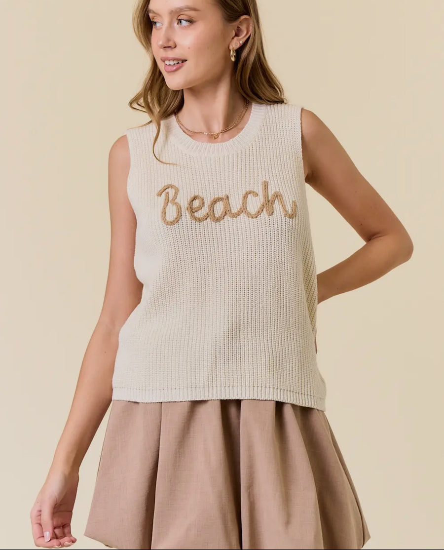 Beach sweater tank