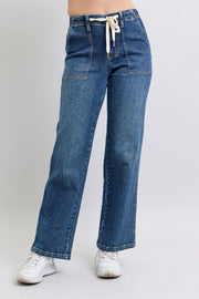 Judy Blue HW Drawstring Wide