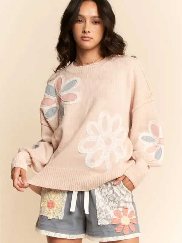 Blush Blossom Sweater