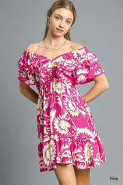 Ruffle floral dress