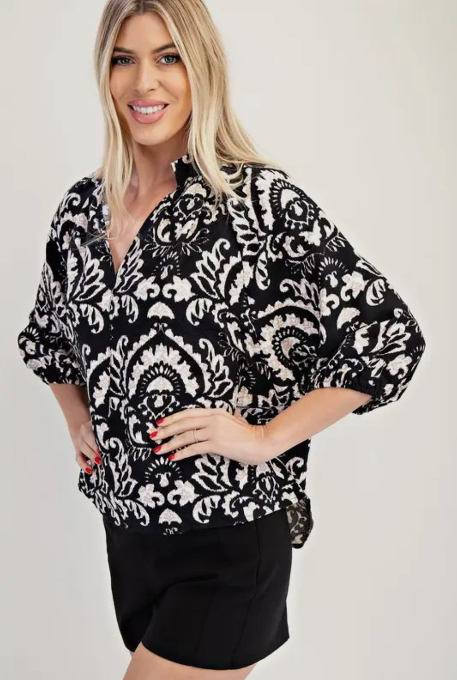 Bell sleeve blouse
