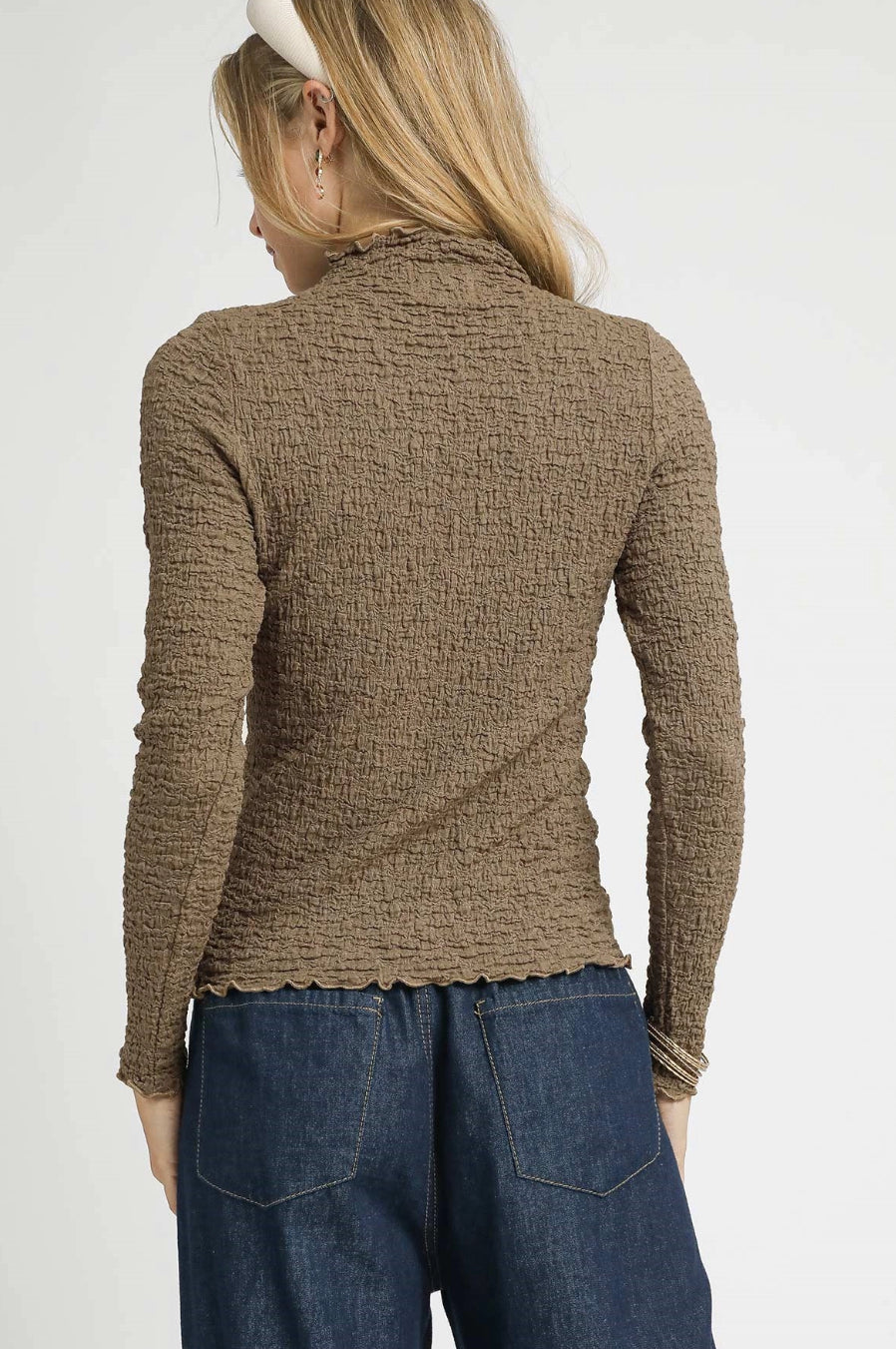 Textured Knit Layering Top