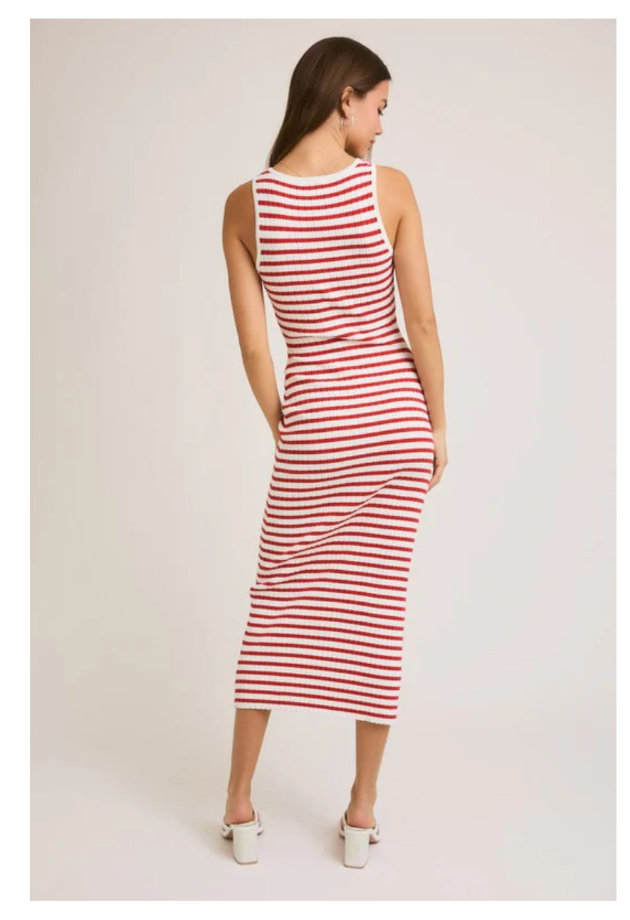 Striped Sweater Midi
