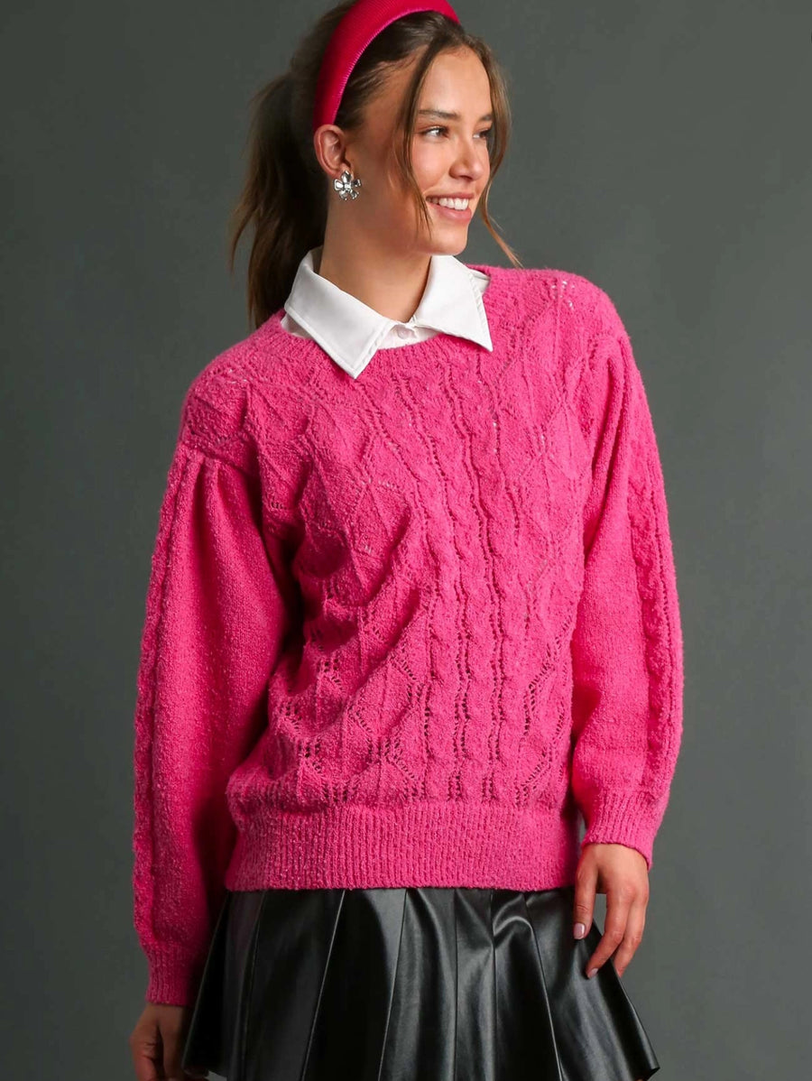 Pointelle Sweater