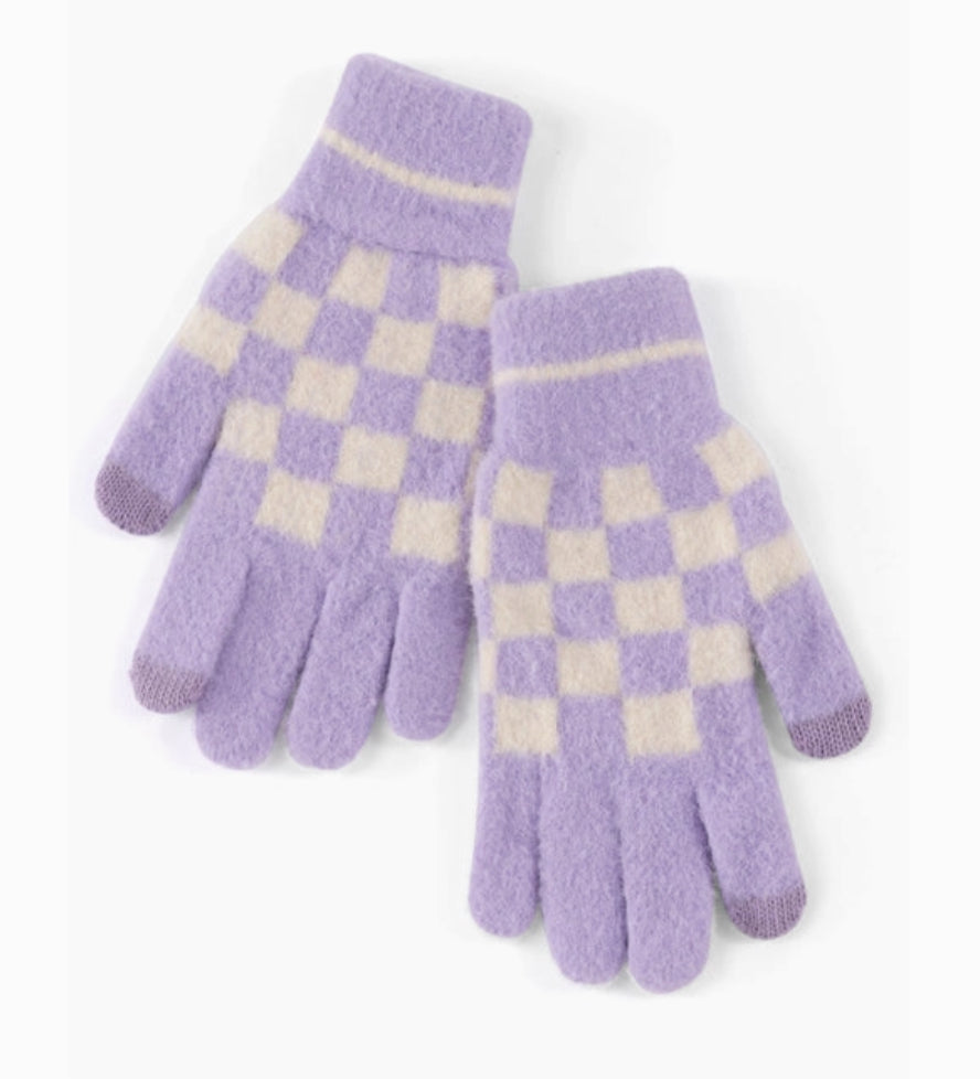 TIMO KNIT GLOVES (LAVENDER)