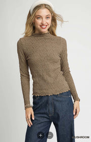 Textured Knit Layering Top