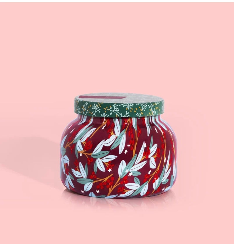 Volcano Tinsel & Spice Holiday Pattern Play Signature Jar, 19 oz