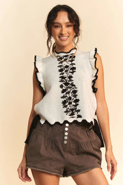 Side Tie Sweater