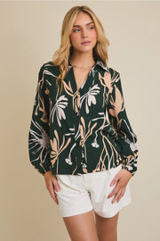 Floral Button Blouse