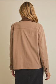 Contrast Collar Jacket