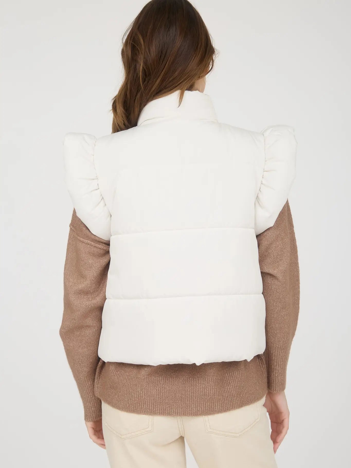 Ribbon Puffer Vest
