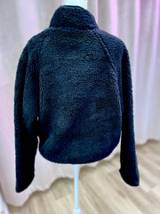 Cropped Sherpa Pullover