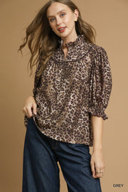 Leopard Blouse
