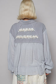 Ballon Sleeve Ruffle Jacket